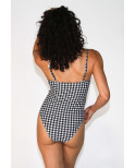 Houndstooth One-Piece Swimsuit Houndstooth One-Piece Swimsuit